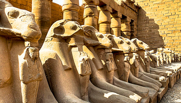 Great Hypostyle Hall columns at Karnak Temple, Egypt