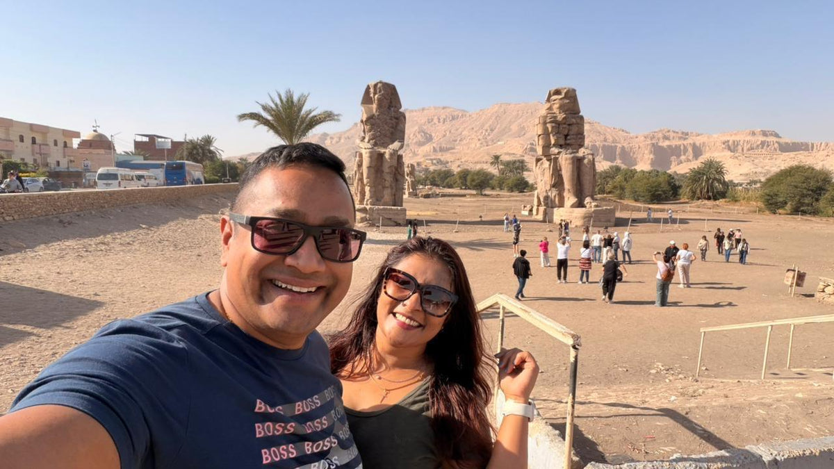 Khonsu Tours guests on a private tour in Egypt