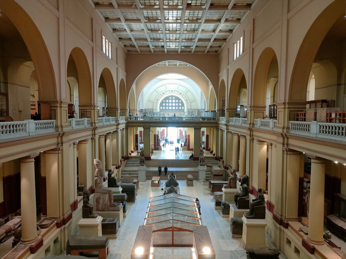 Interior of the Egyptian Museum, Cairo