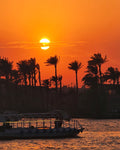 Sunset over the Nile River in Cairo